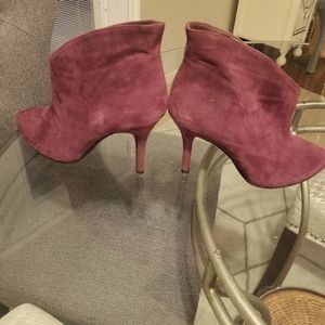 Plum Suede Bootie